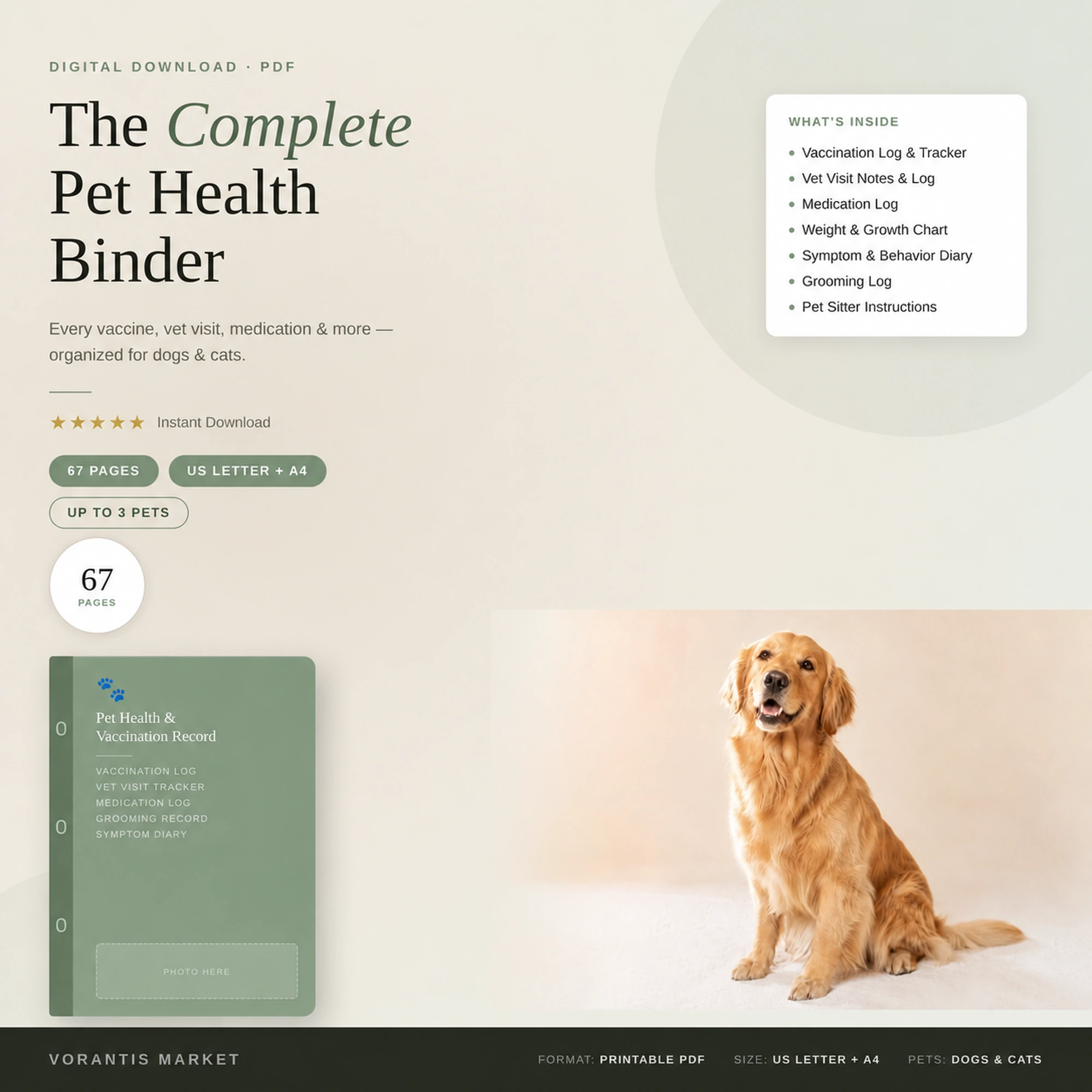 The Complete Pet Health Binder preview
